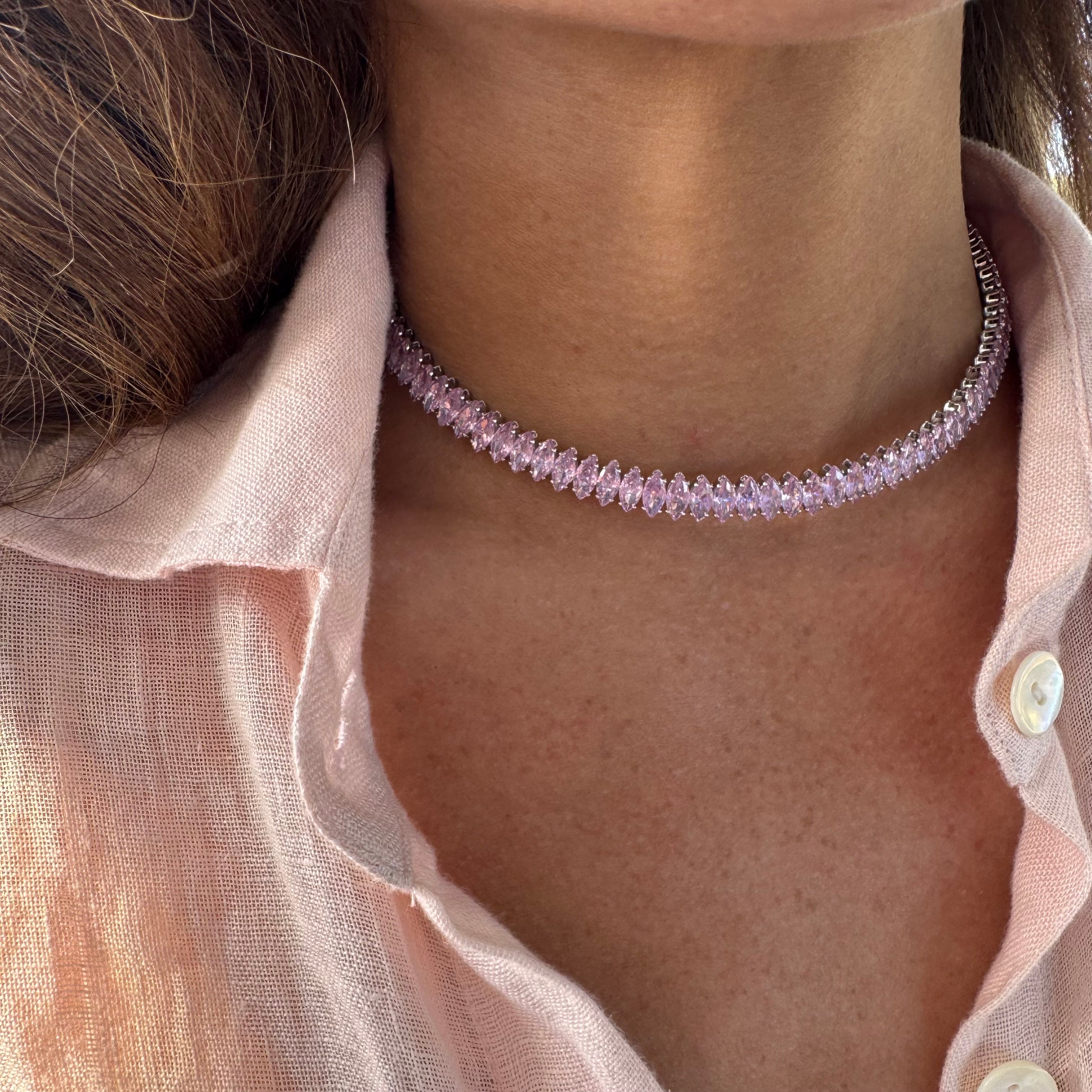 MARQUISE CHOKER PINK