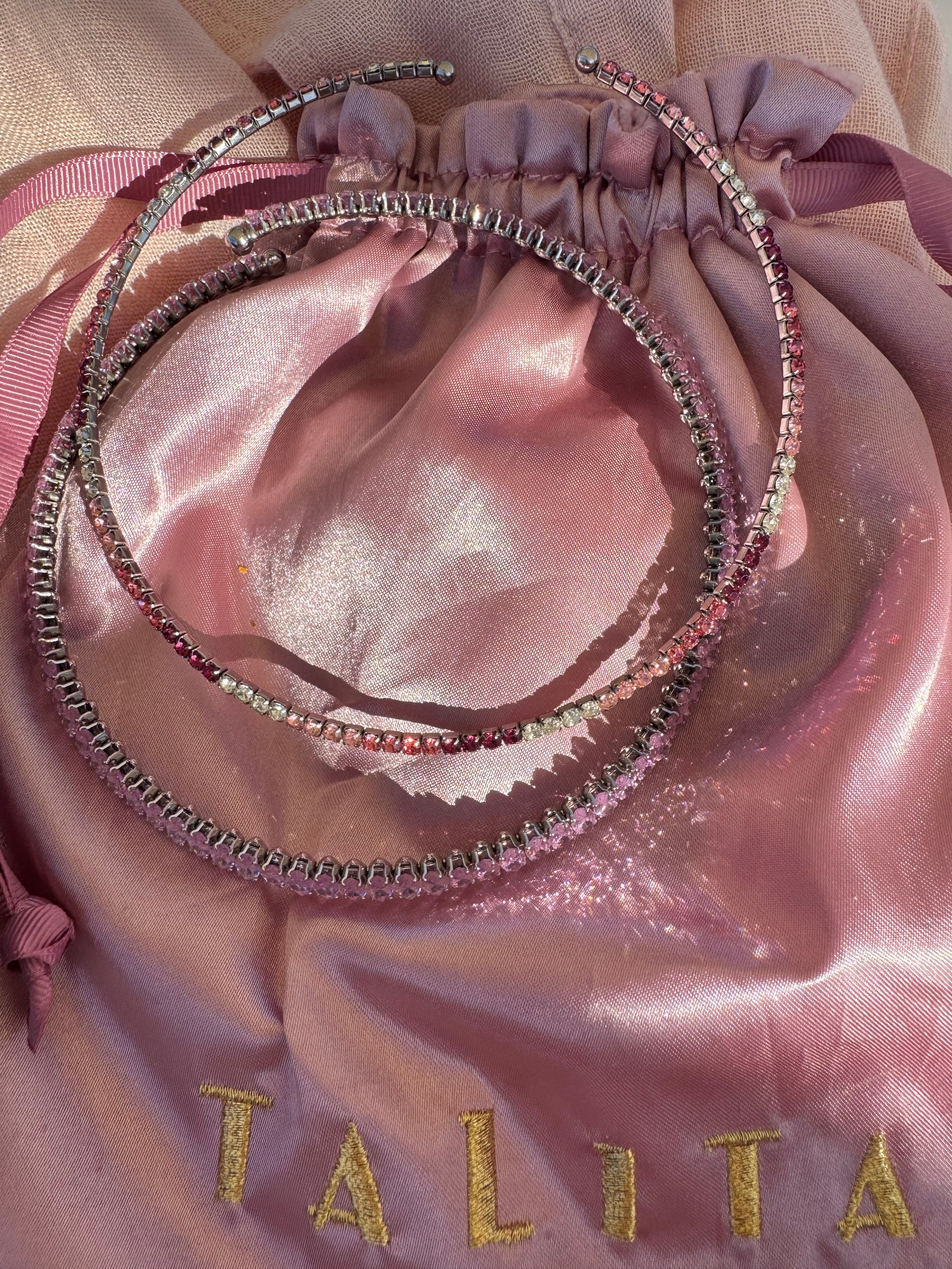 INNER LIGHT CHOKER SILVER ROSE