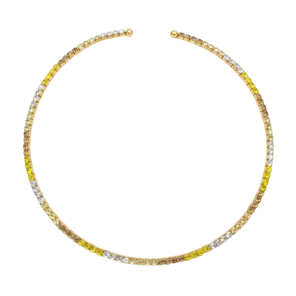 INNER LIGHT CHOKER GOLD CHAMPAGNE