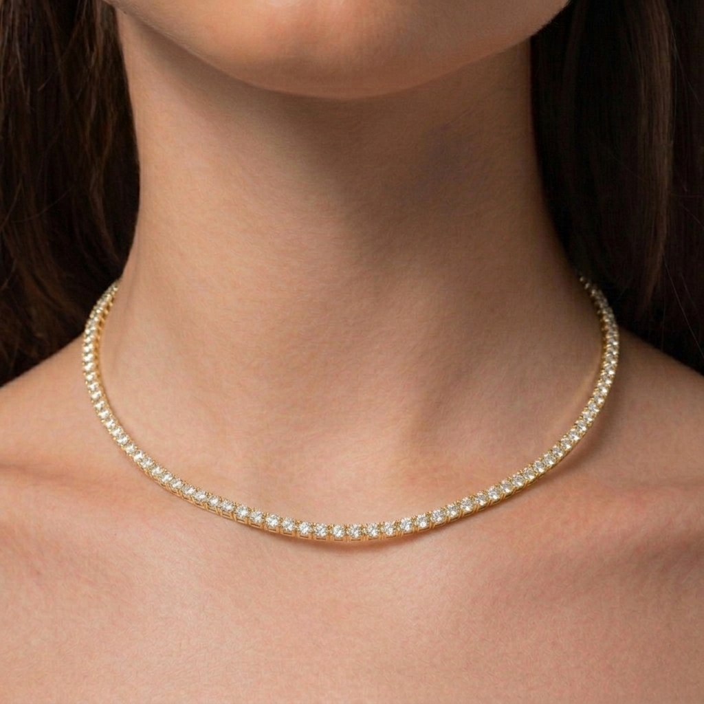 INNER LIGHT CHOKER GOLD SPARKLE