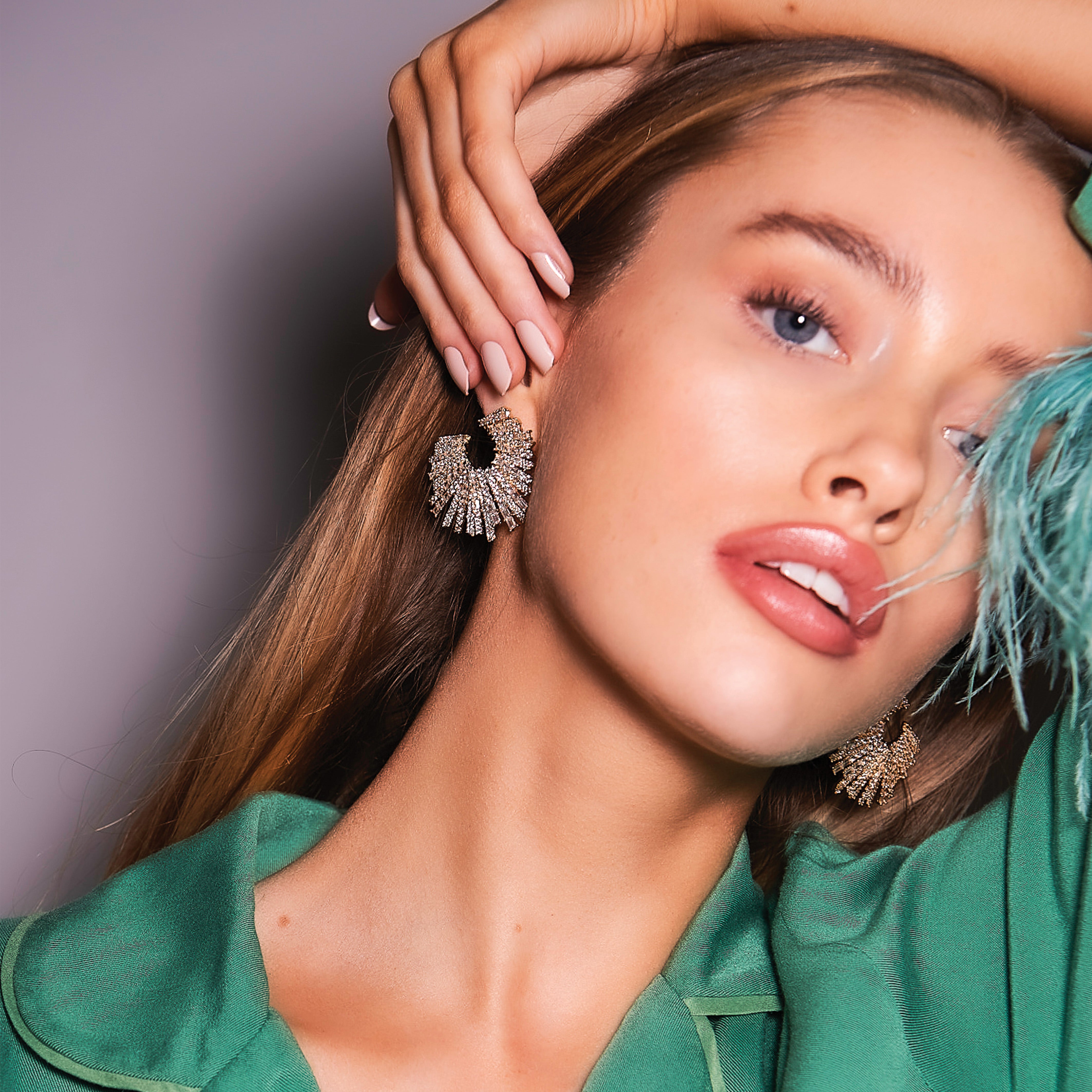 STARSTRUCK EARRINGS CHAMPAGNE