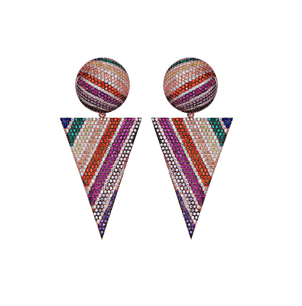 SPACE CIRCUS EARRINGS ROSE GOLD