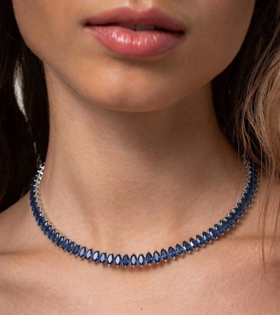 MARQUISE CHOKER BLUE