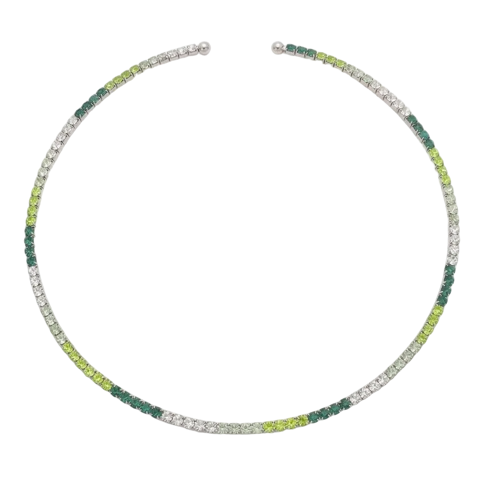 INNER LIGHT CHOKER SILVER EARTH
