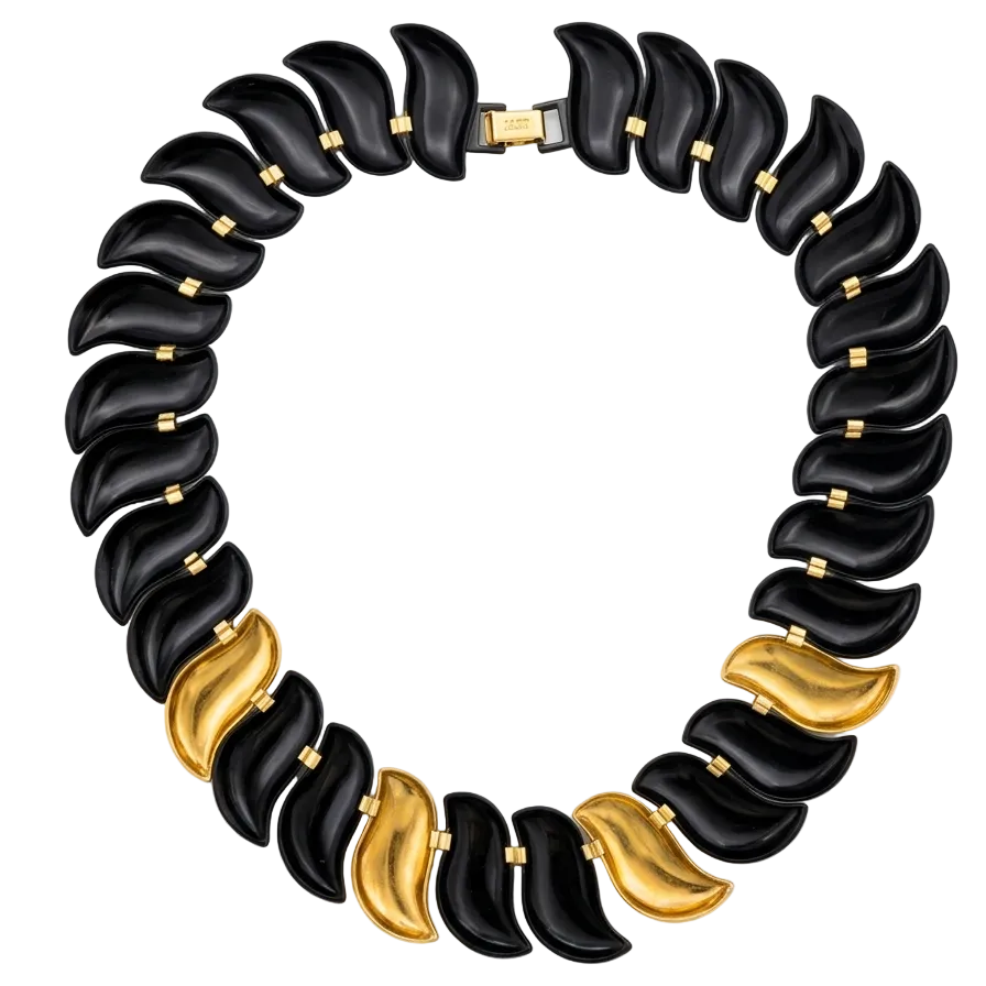CURVED LINK COLLAR NECKLACE