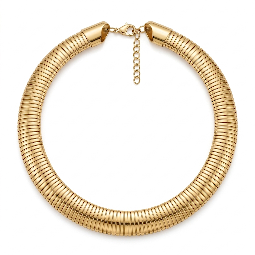 SERPENTINE GOLD NECKLACE