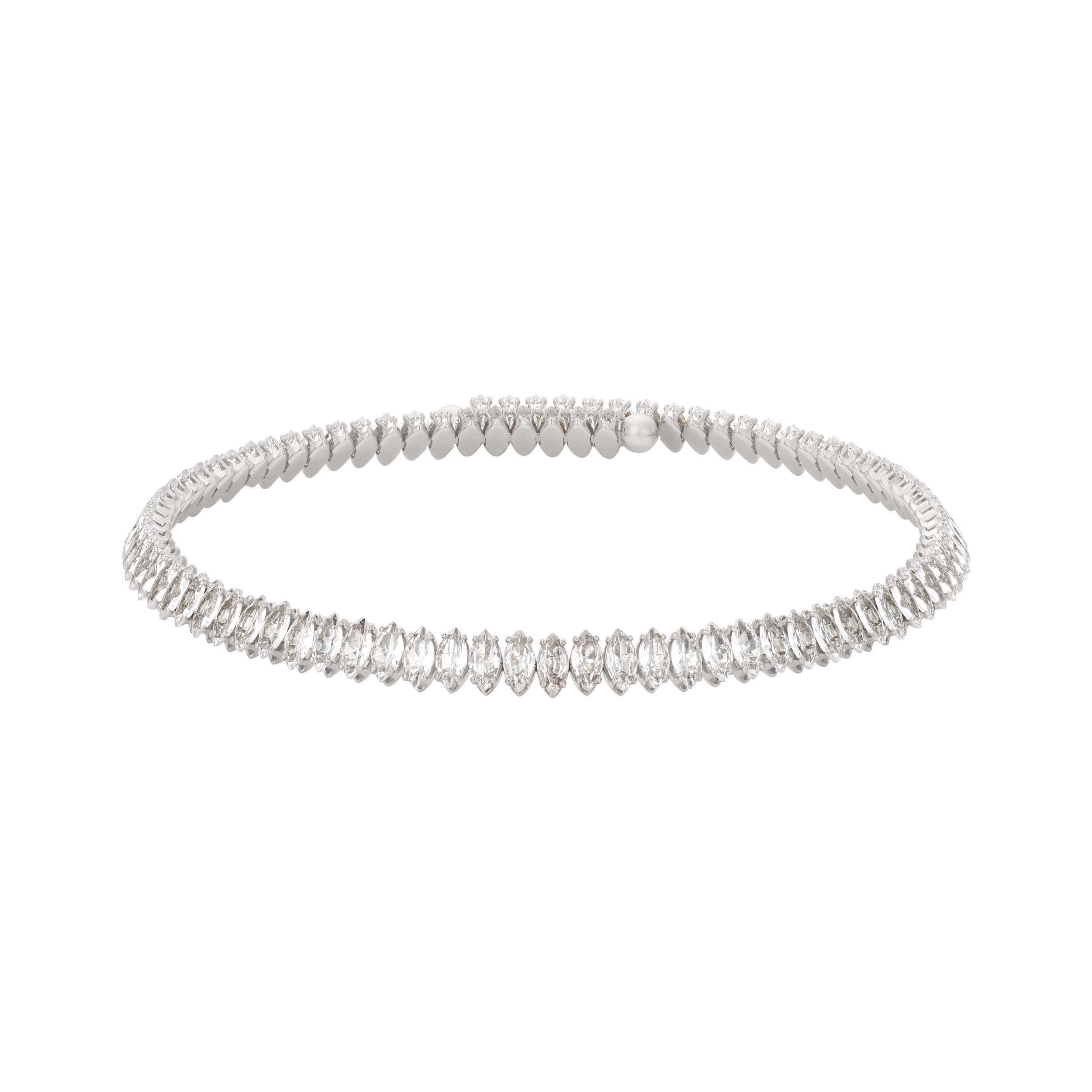 MARQUISE CHOKER SILVER