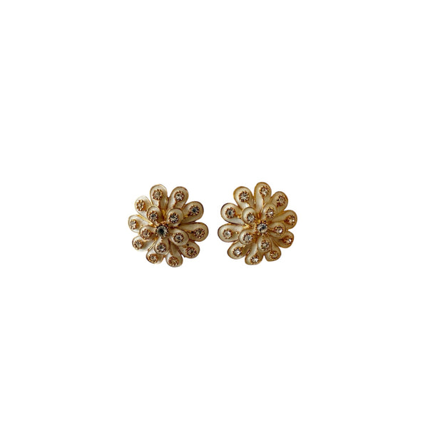 ENAMEL FLOWER EARRINGS