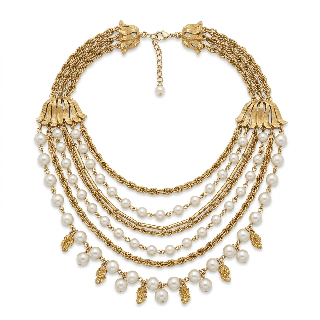 FRINGE PEARL NECKLACE