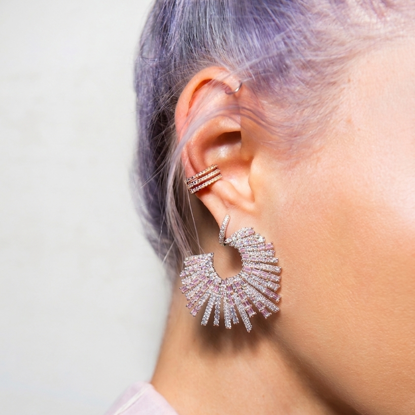 STARSTRUCK EARRINGS PINK