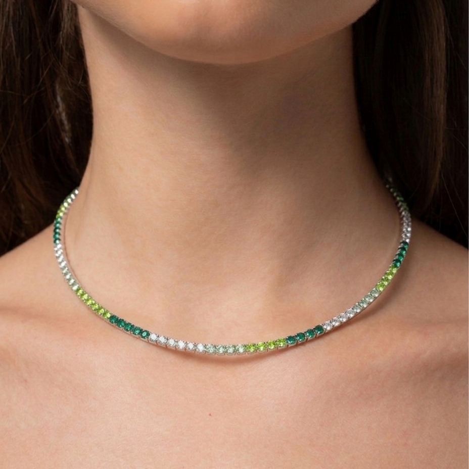 INNER LIGHT CHOKER SILVER EARTH