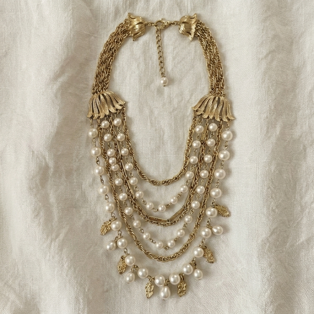 FRINGE PEARL NECKLACE
