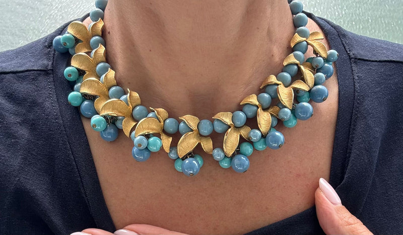 AQUA BLOSSOM NECKLACE