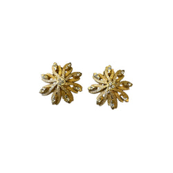 WOVEN FLOWER EARRINGS