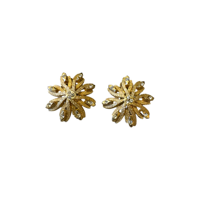 WOVEN FLOWER EARRINGS