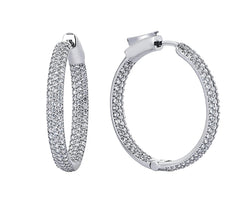 HALO HOOPS SILVER AND WHITE