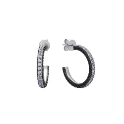 VISIONA HOOPS BLACK-WHITE