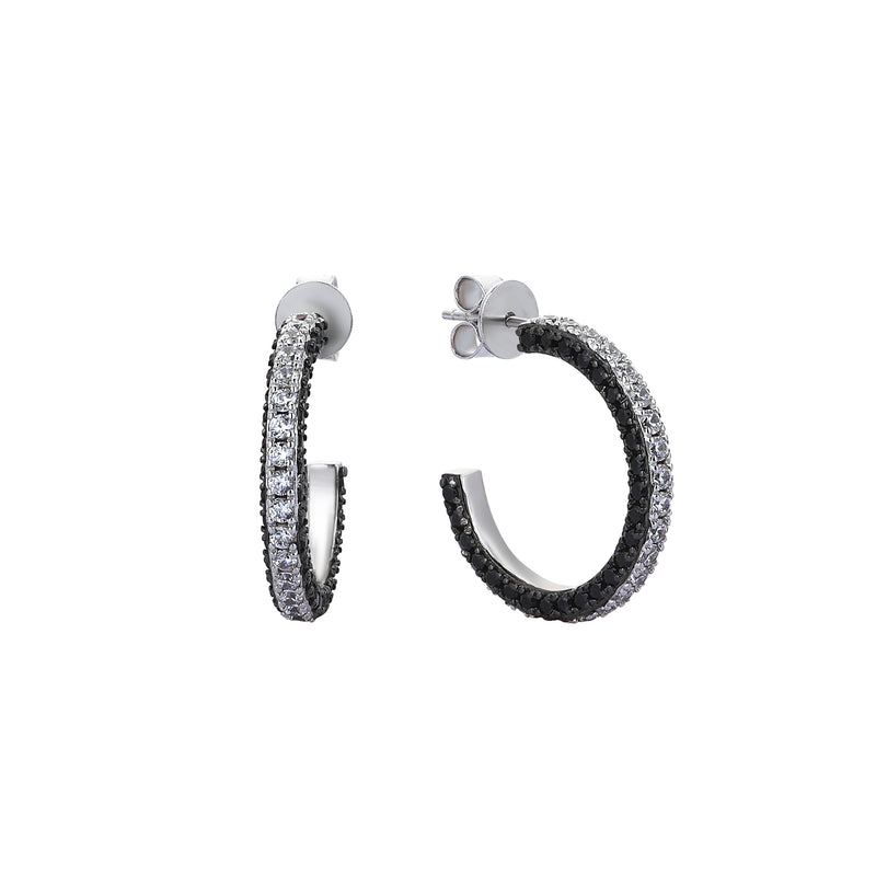 VISIONA HOOPS BLACK-WHITE