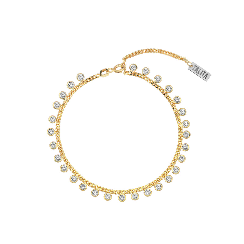 JINGLES BRACELET YELLOW GOLD AND WHITE