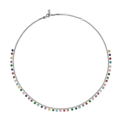 JINGLES NECKLACE SILVER AND MULTICOLOUR