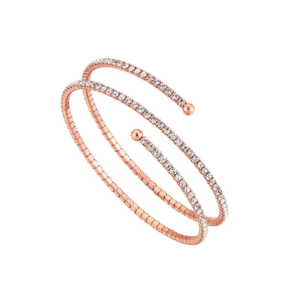 INNER LIGHT BANGLE ROSEGOLD AND WHITE