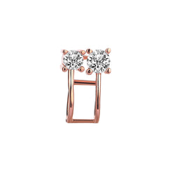 NORTH STAR EARCUFF ROSE GOLD AND WHITE