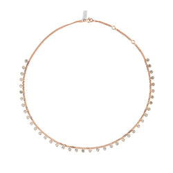 JINGLES NECKLACE ROSE GOLD AND WHITE
