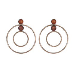 MARS BEATS EARRINGS ROSE GOLD