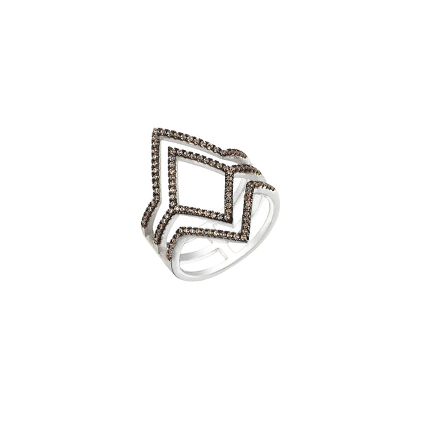 PRISM RING DARK CHAMPAGNE