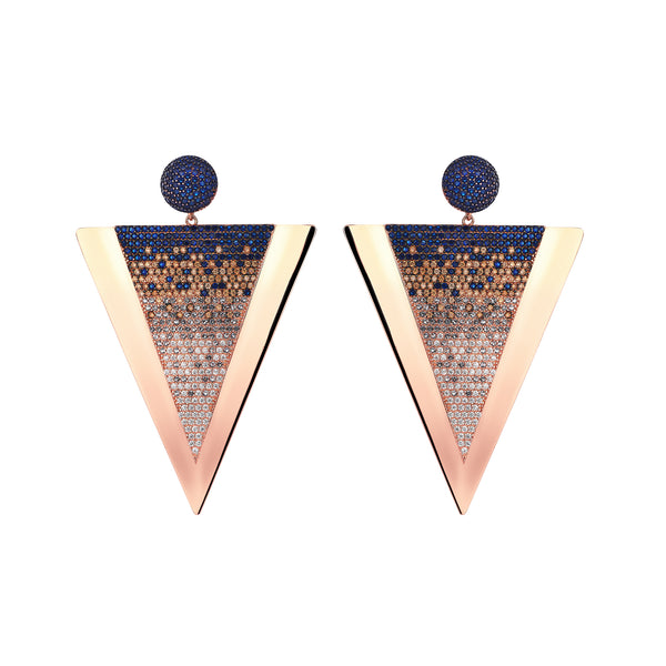 ELEVATION EARRINGS ROSE GOLD