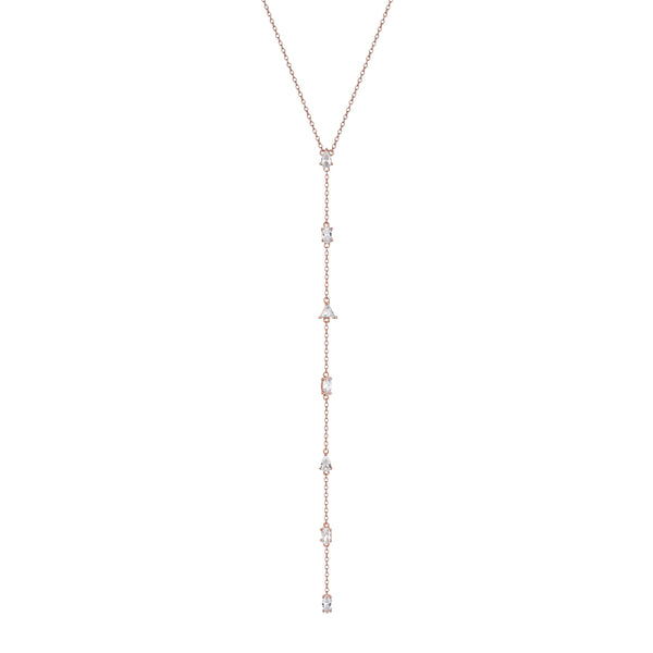 SOLAR PENDANT ROSE GOLD AND WHITE