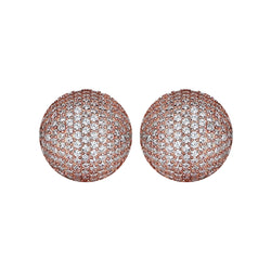 MAGNUM STUDS ROSE GOLD AND WHITE