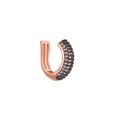 HIT EARCUFF ROSE GOLD AND ANTHRACITE
