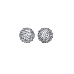 BOOM BOOM STUDS SILVER AND WHITE