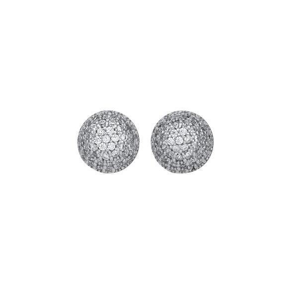 BOOM BOOM STUDS SILVER AND WHITE