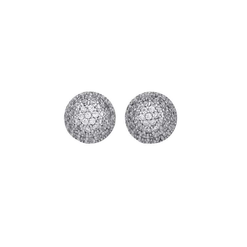 BOOM BOOM STUDS SILVER AND WHITE