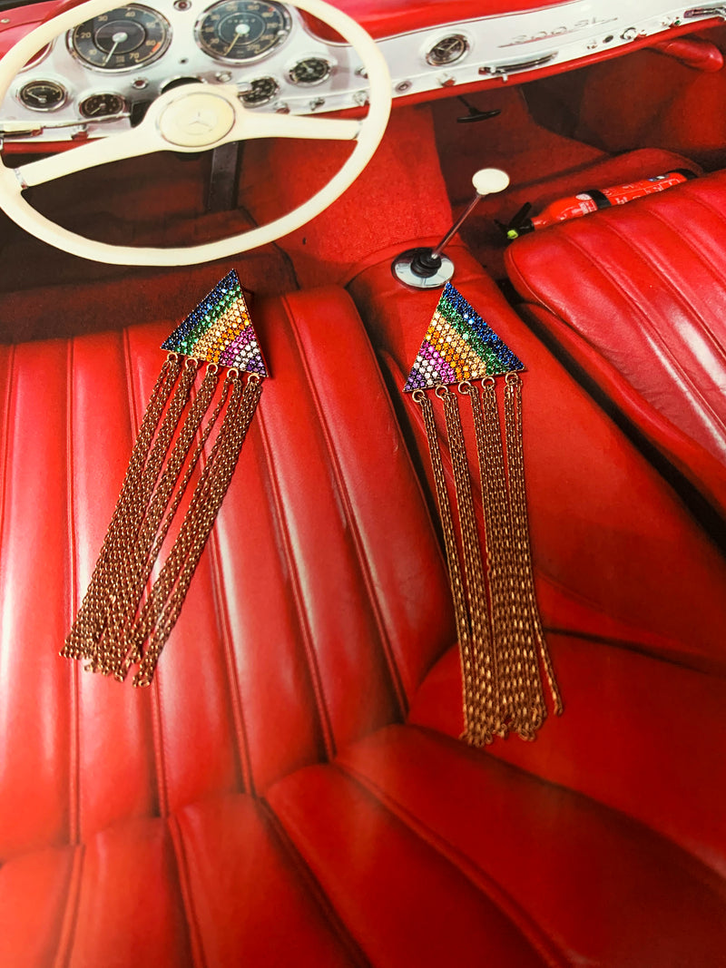 BREAK FREE EARRINGS ROSE GOLD