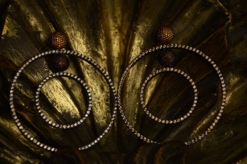 MARS BEATS EARRINGS ROSE GOLD
