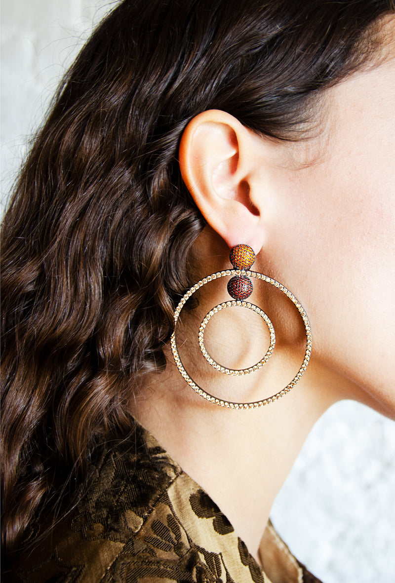 MARS BEATS EARRINGS ROSE GOLD