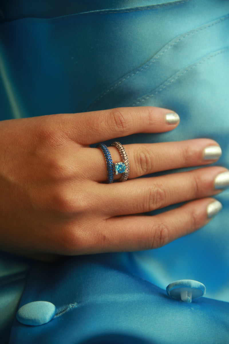 HIT BOMB RING PINK AND BLUE AND TURQUOISE