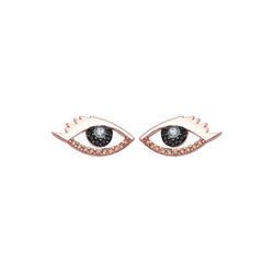 I SEE YOU STUDS ROSE GOLD AND CHAMPAGNE