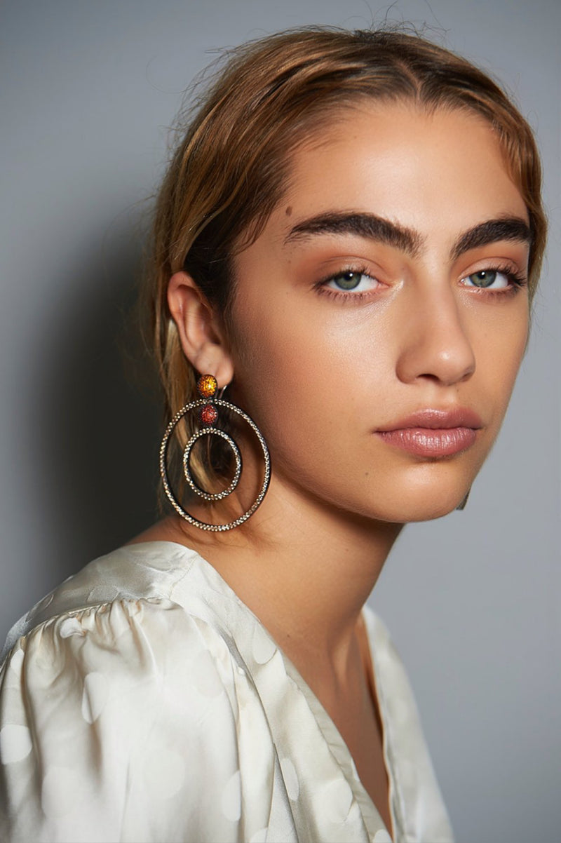 MARS BEATS EARRINGS ROSE GOLD