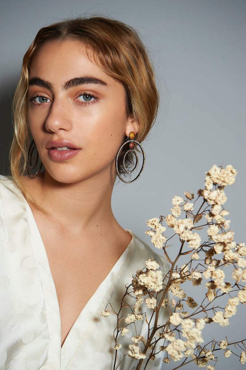 MARS BEATS EARRINGS ROSE GOLD
