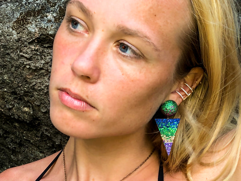 SPACE CIRCUS EARRINGS HORIZON GRADIENT – EARRINGS