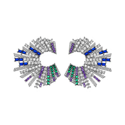STARSTRUCK EARRINGS STERLING SILVER MULTI