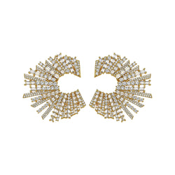 STARSTRUCK EARRINGS GOLD AND WHITE