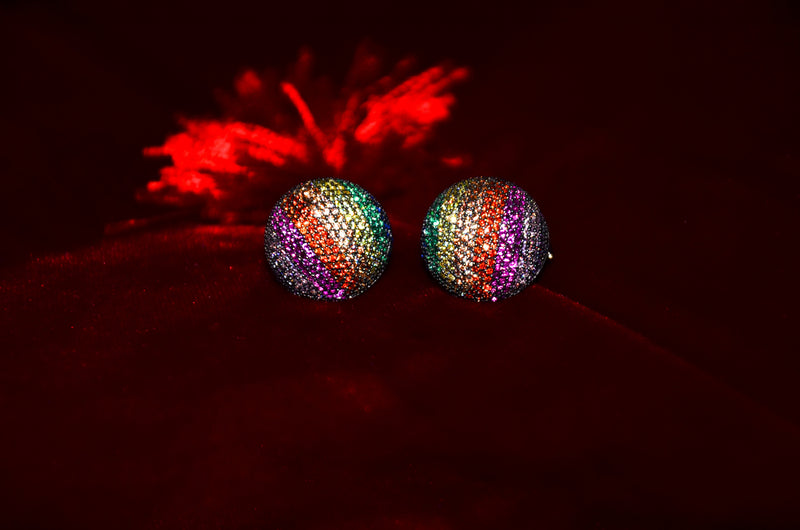 MAGNUM STUDS ROSE GOLD AND MULTICOLOUR