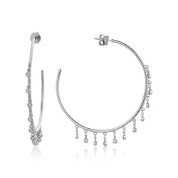INTERSTELLAR SILVER HOOPS